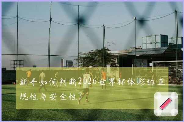 新手如何判断2026世界杯体彩的正规性与安全性？